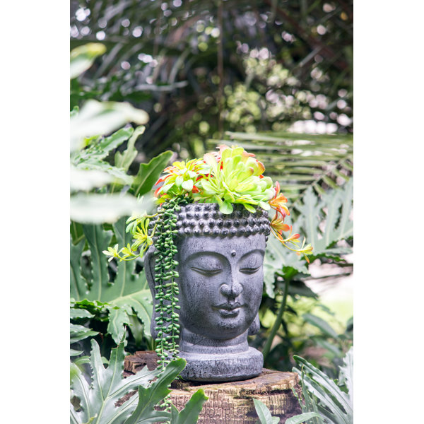 Bungalow Rose Metal Outdoor Statue Planter Wayfair